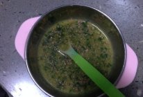 菠菜猪肝玉米粥的做法