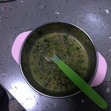菠菜猪肝玉米粥
