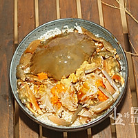 鲜美的螃蟹糯米饭，好吃又好看的做法图解4