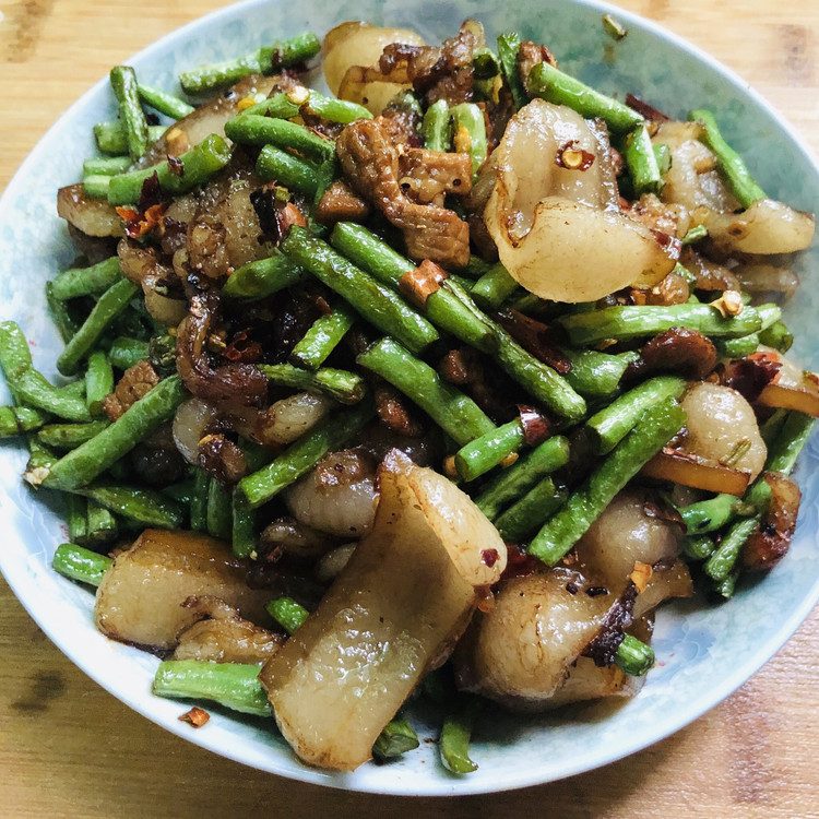 家常菜&豇豆炒肉的做法