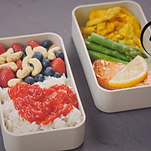 「回家菜谱」——香煎三文鱼排阳光便当