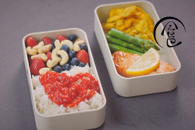 「回家菜谱」——香煎三文鱼排阳光便当