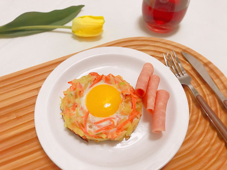 阳光早餐【胡萝卜太阳蛋】的做法