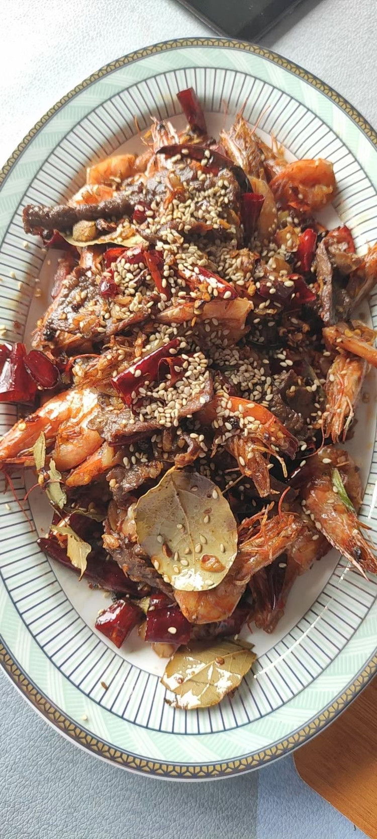 孜然牛肉大虾的做法