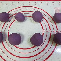 香煎芝士心芝麻紫薯饼的做法图解6