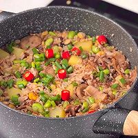 培根肉肠焖饭的做法图解11