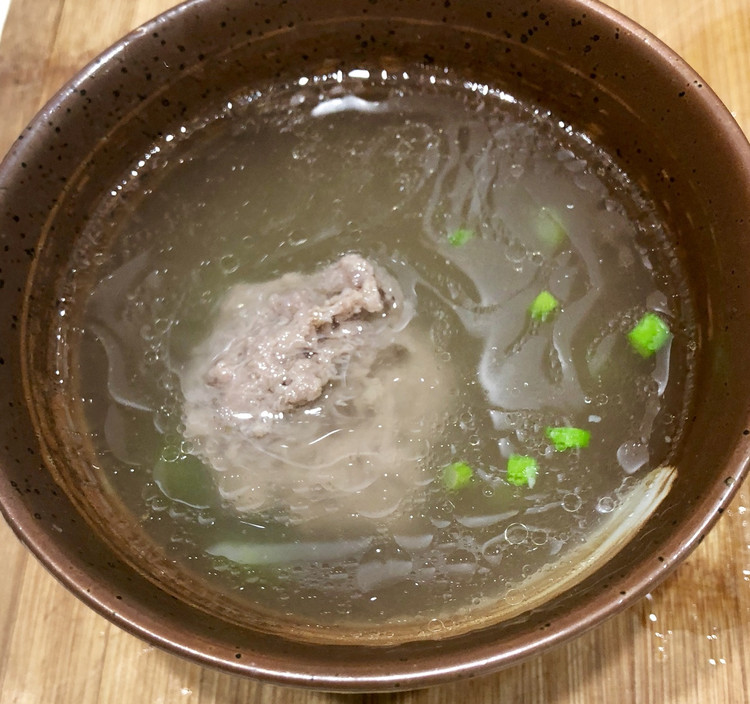 清汤牛肉丸—— 简化版本的做法