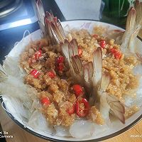 家常蒜蓉粉丝开边虾的做法图解7