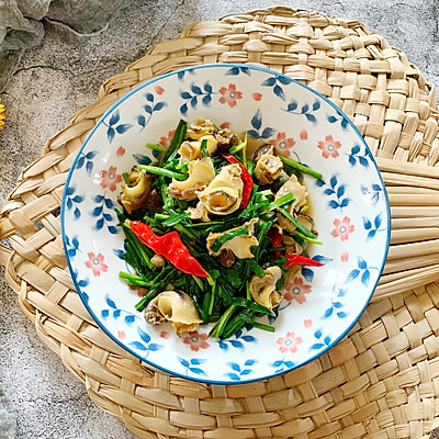 韭菜炒海螺肉