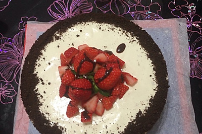草莓奶油芝士慕斯蛋糕8寸