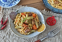 豆角焖面的做法