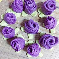 紫薯玫瑰花馒头的做法图解20