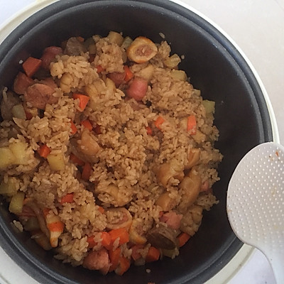 电饭锅菜饭