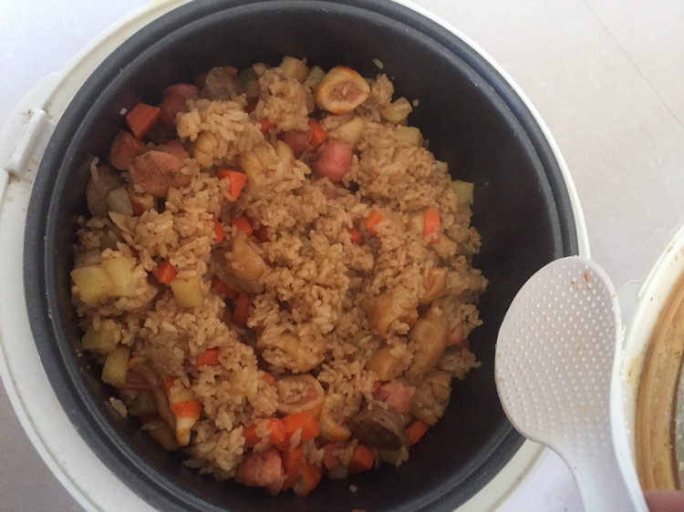 电饭锅菜饭的做法
