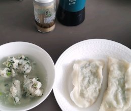 鱼丸汤+鲅鱼的做法