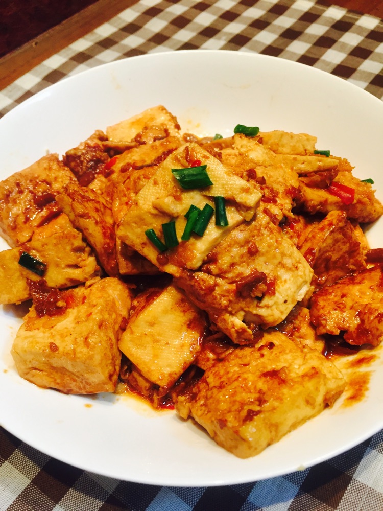 下饭好吃煎豆腐