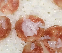 腊肠米饭的做法
