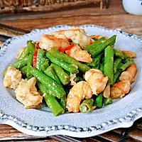 #父亲节，给老爸做道菜#虾仁炒豇豆的做法图解14