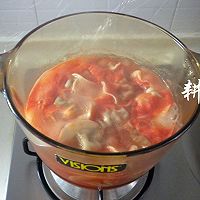 饺子茄汁汤#极速早餐#的做法图解10
