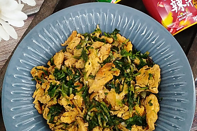 川香鸡蛋炒苦苣菜
