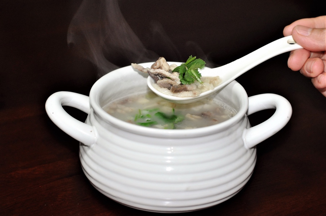 Milk and mutton soup