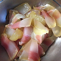 腊肉炒青菜的做法图解1