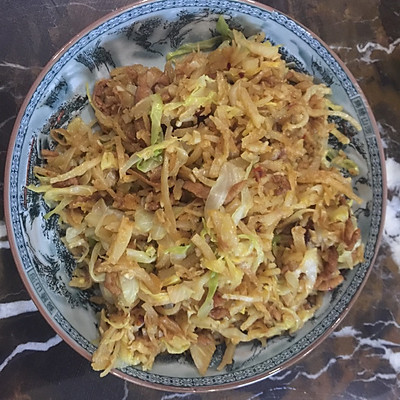 洋白菜肉炒饼