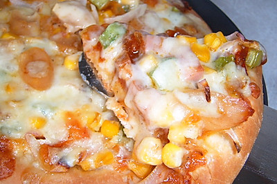 披萨-简单蔬菜味
