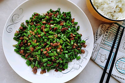 下饭菜肉沫豆角