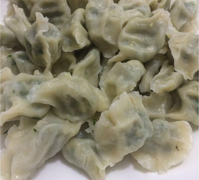 Dumplings with leek and pork