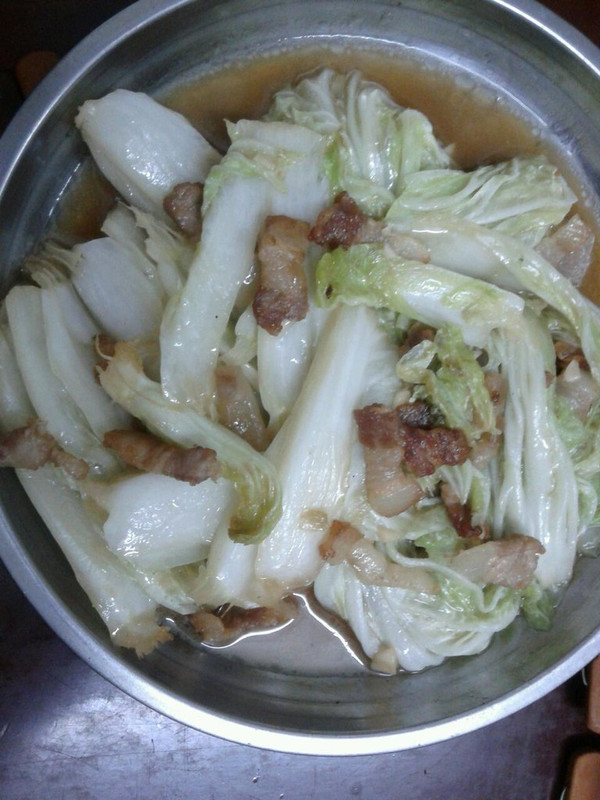 回锅肉炒大白菜