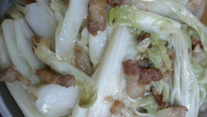 回锅肉炒大白菜