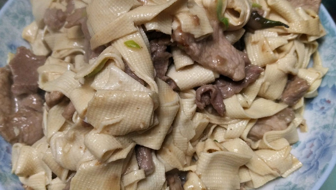 肉炒干豆腐