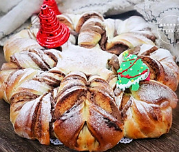 可可奶酥雪花❄️圣诞面包的做法