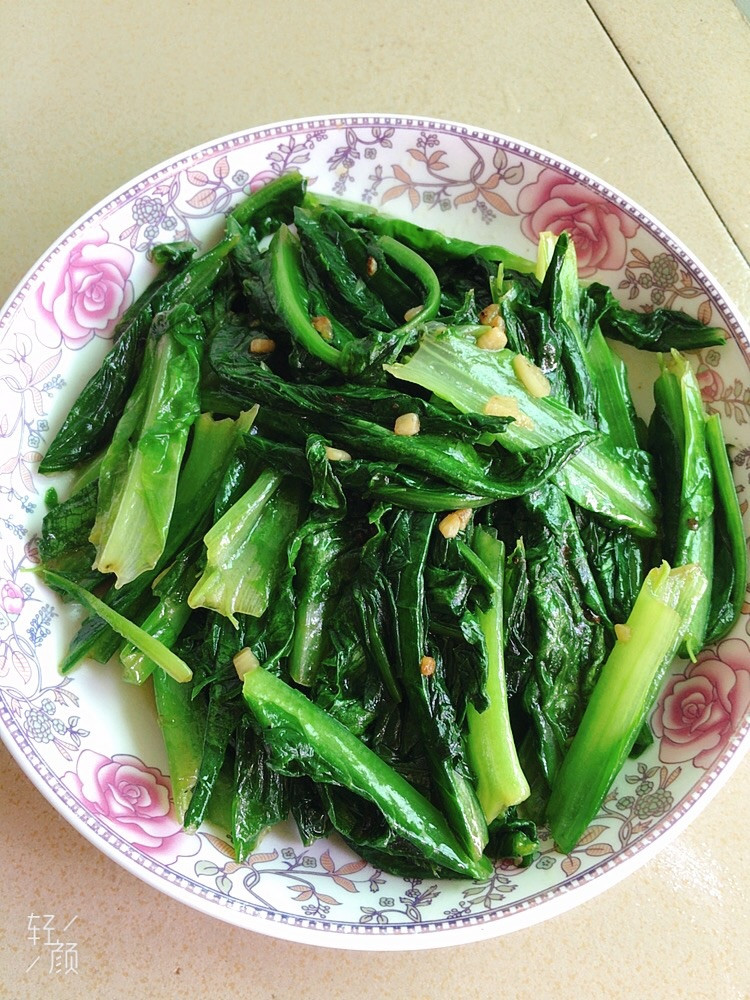 蒜蓉油麦菜的做法