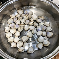 青蒜蛤蜊汤年糕--超简易的做法图解3
