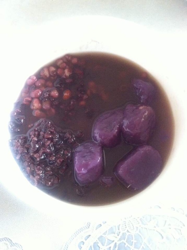 红豆汤芋圆的做法图解4