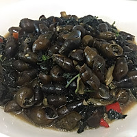 紫苏炒山坑螺的做法图解6