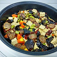 香肠菜菜饭#方太蒸爱行动#的做法图解10