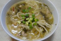 酸菜肉丝糊涂面的做法