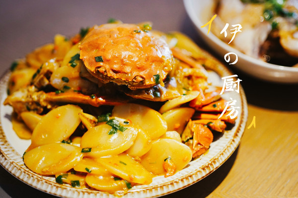 蟹炒年糕——大闸蟹的终极吃法