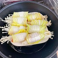 蒜蓉娃娃菜金针菇肉卷（白玉卷）的做法图解7