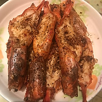 黄油蒜香阿根廷红虾的做法图解3