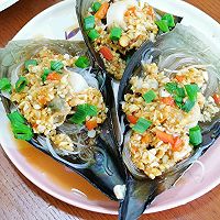 蒜蓉粉丝蒸带子的做法图解3