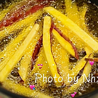炸红薯条酌蜂蜜黄油的做法图解3