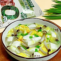 #感恩节烹饪挑战赛#菌菇豆腐鸡蛋汤的做法图解7