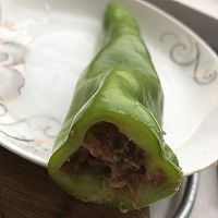 尖椒酿肉的做法图解2