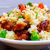 #味达美名厨福气汁，新春添口福#羊肉串炒饭的做法图解10