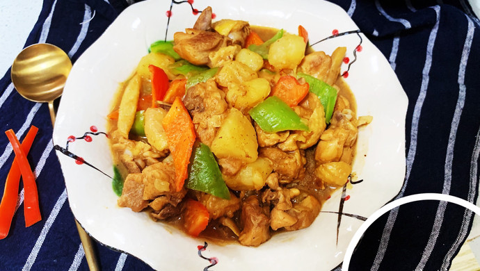 鸡腿炖土豆