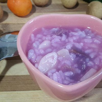 山药紫薯白米粥